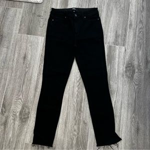 Paige Hoxton Ankle Jeans with raw hem